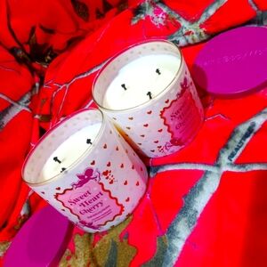Bundle of 2 Bath and body Three wick Sweetheart cherry candles